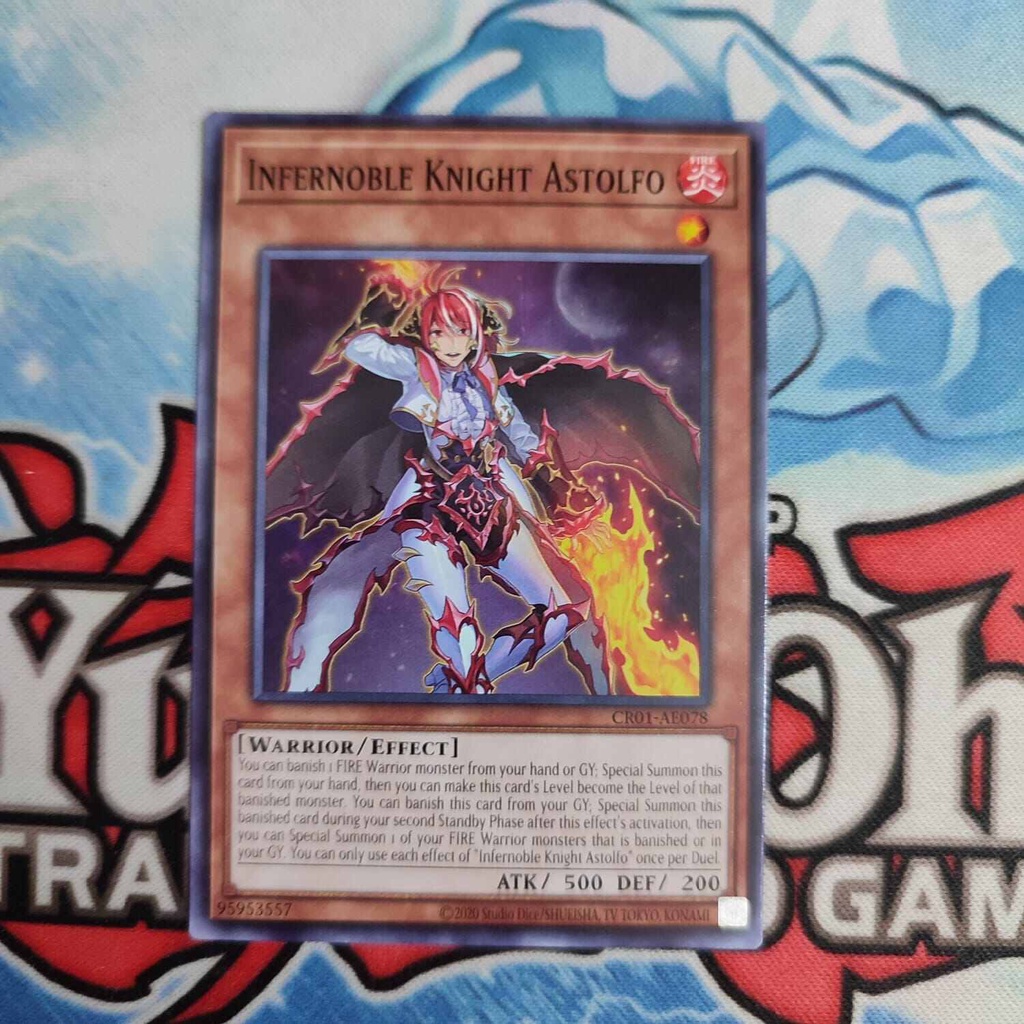 Jual yugioh AE infernoble knight astolfo CR01-AE078 C original | Shopee  Indonesia