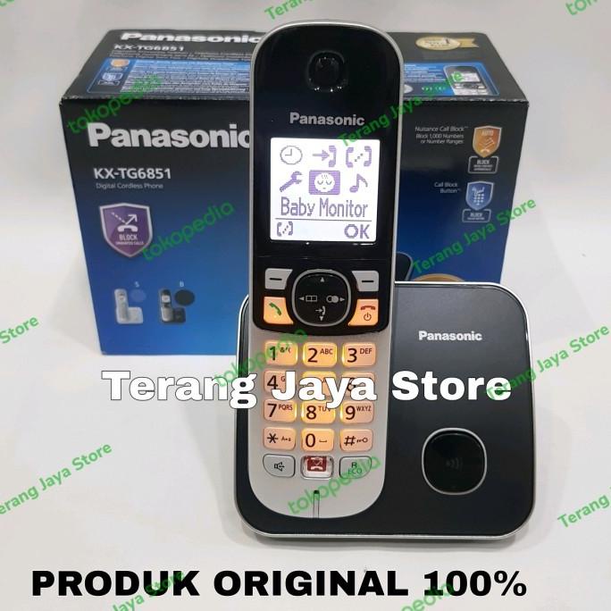 Jual Telepon Wireless Panasonic Kx Tg Wireless Phone Tg Hitam