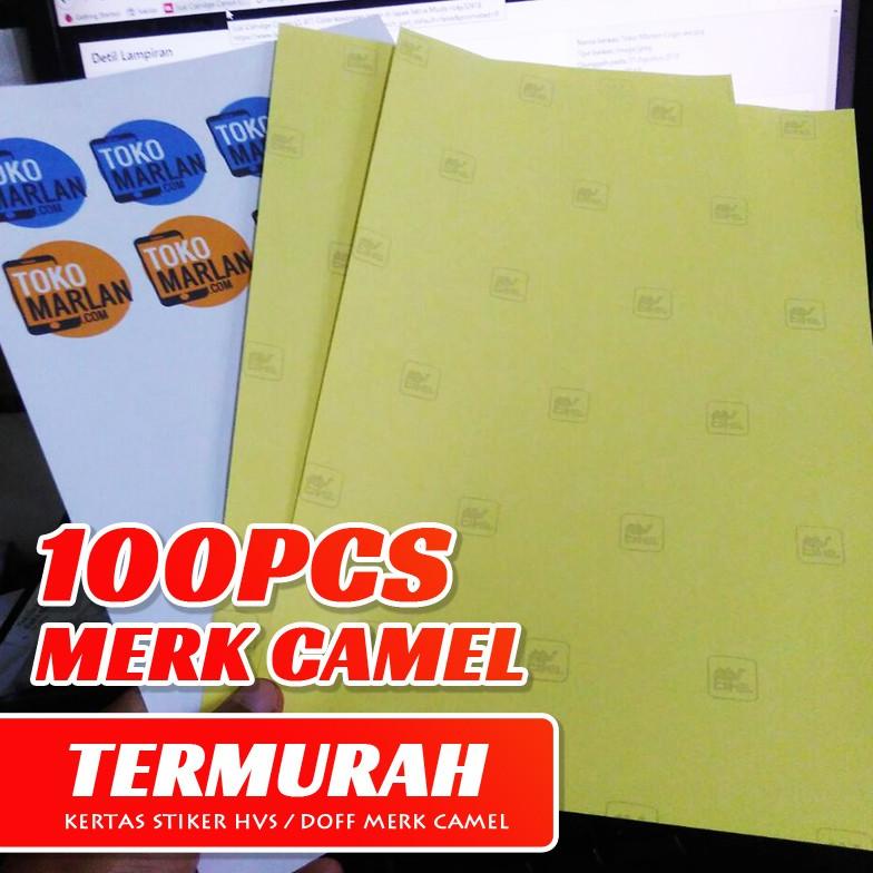 Jual Sale Kertas Sticker Stiker Hvs / Doff F4 & A4 Isi 100 Lembar Merk ...