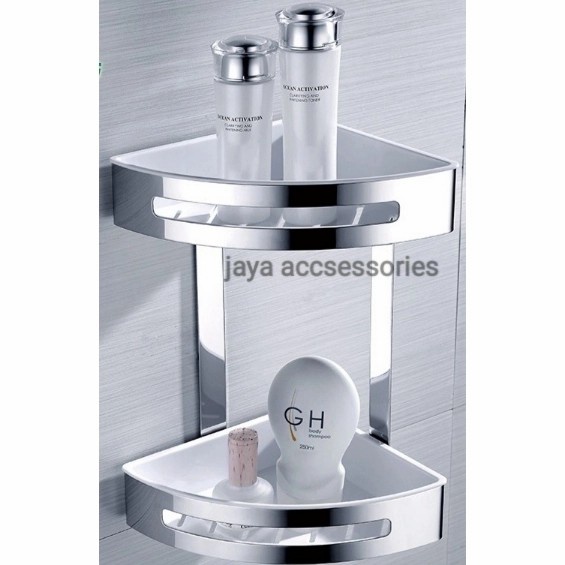 Jual Rak Sampo Kamar Mandi Stainless Sudut Susun | Shopee Indonesia