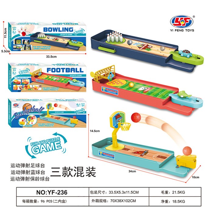 Jual Desktop Table Toys Mini Sports Board Game Bowling Football