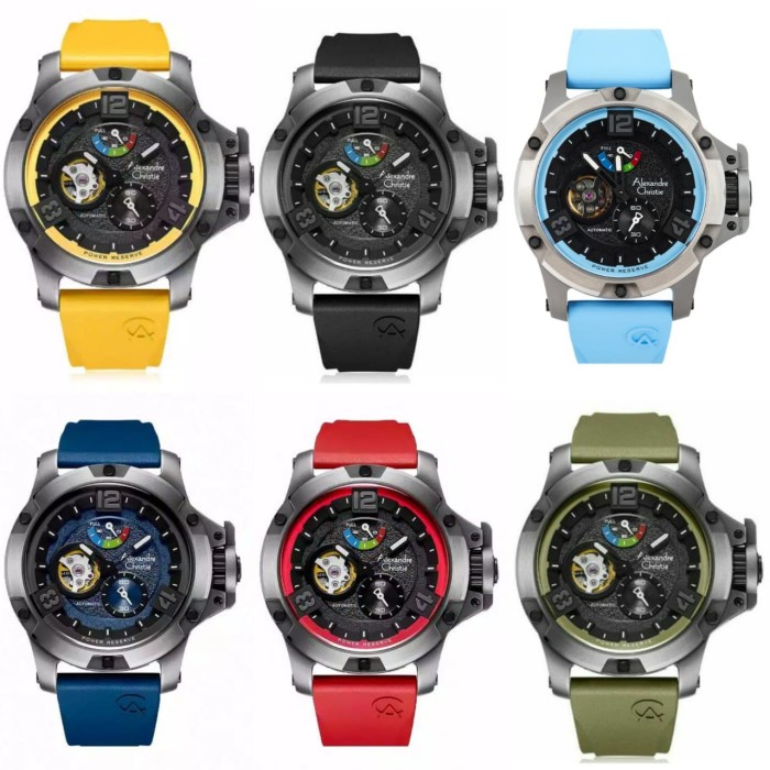 Jual Alexandre Christie Ac 6295 Limited Edition Titanium Automatic ...