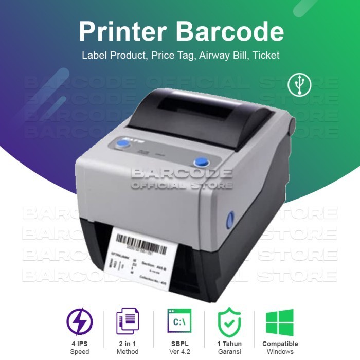 Jual Stiker Label Printer Barcode Sato Cg408 Print Label Stiker