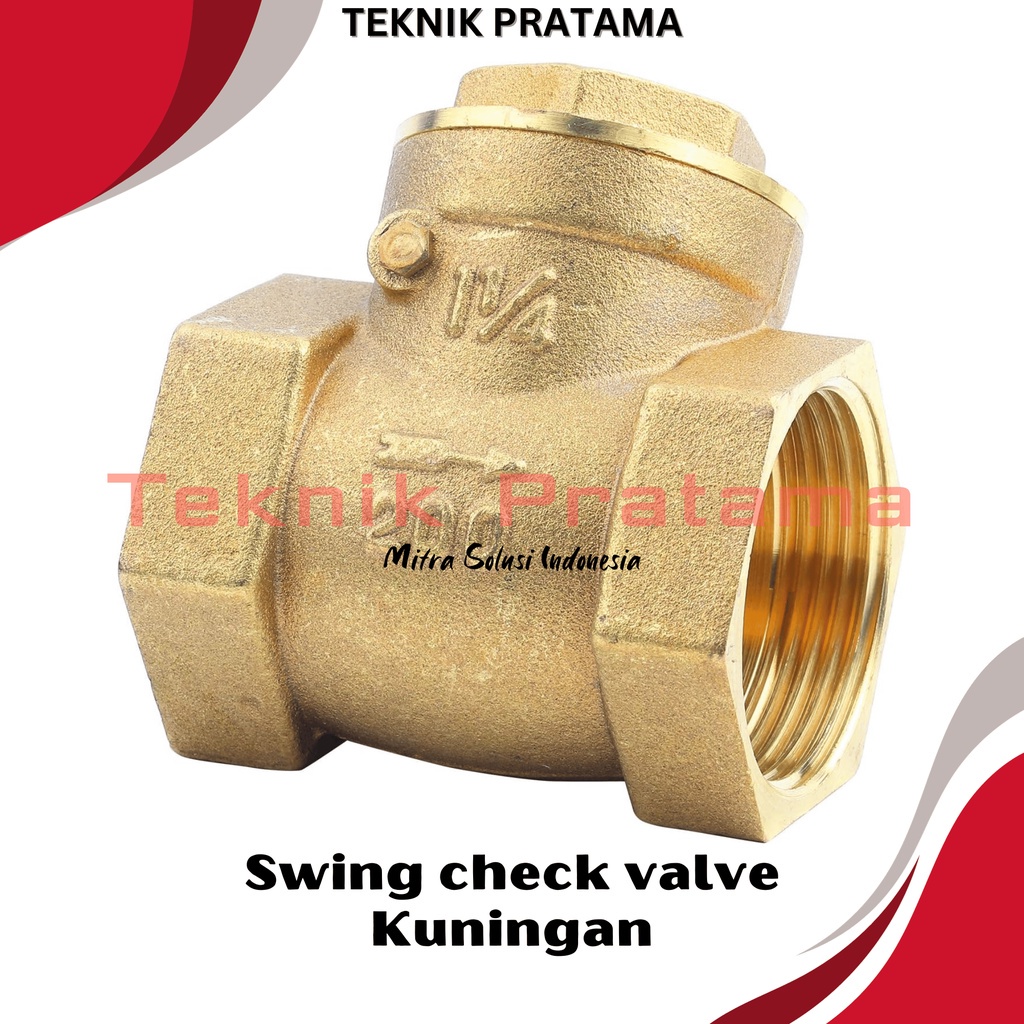 Jual Swing Check Valve Klep Tabok Kuningan Size Inch Shopee Indonesia