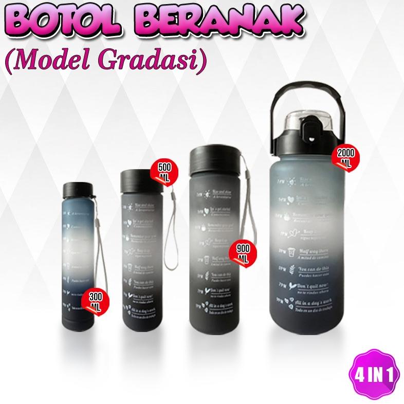 Jual Flash Sale (SS) Botol Viral 4in1 Beranak 4 Gradasi 3 Warna 2000mL ...