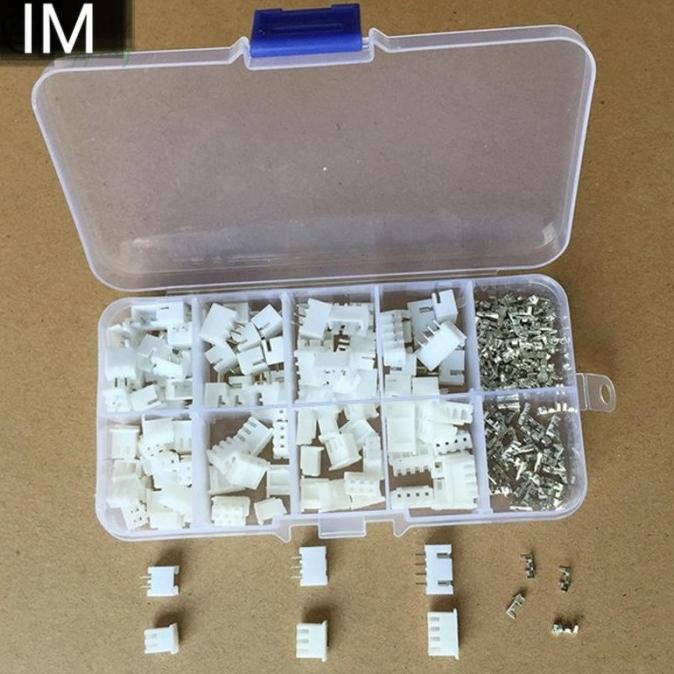 Jual 250pcs/set Konektor Pin+Terminal Kabel Soket Jack 2/3/4 Pin ...