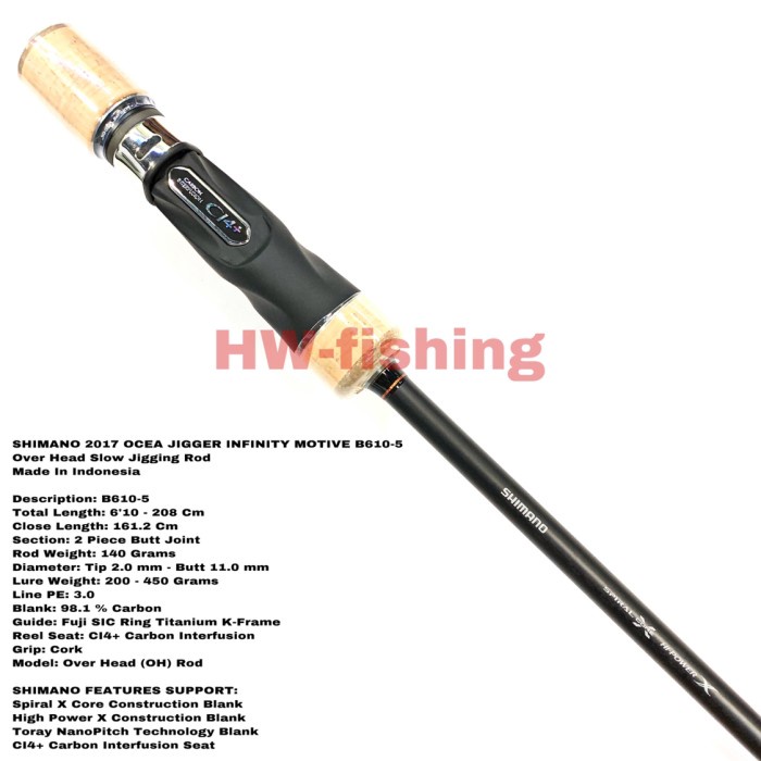 Jual ✨Ready Shimano Ocea Jigger Infinity Motive B610-5 2017