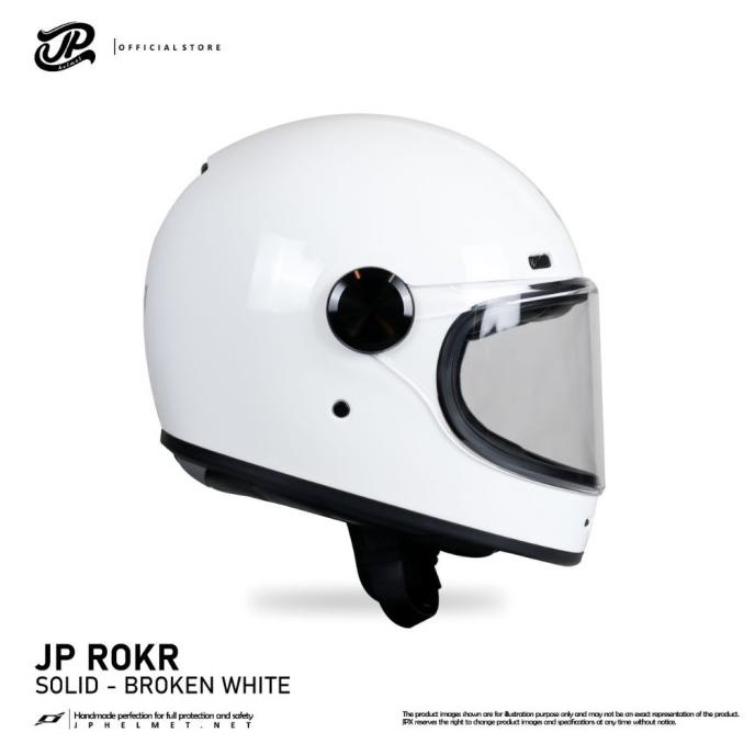 Jual Helm Fullface Retro JP Rokr - Solid | Shopee Indonesia