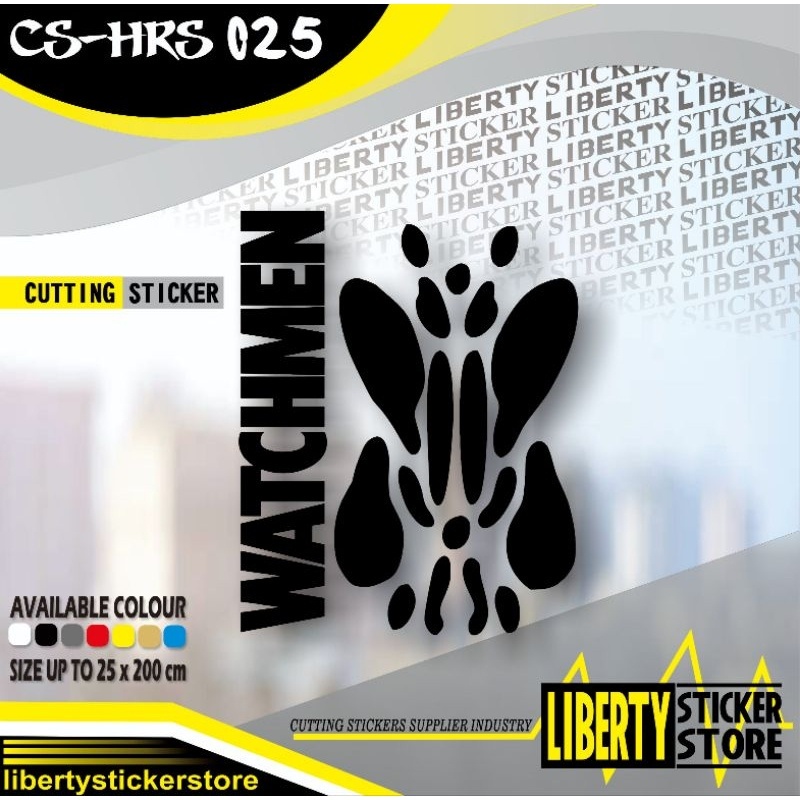 Jual Cutting Sticker Watchmen Rorschach | Stiker Watchmen Rorschach ...