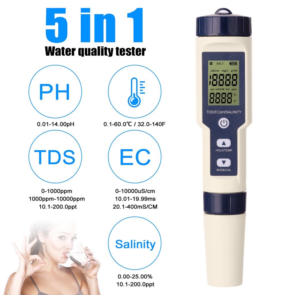 Jual [ Local Stock ]5 in 1 Professional Multi-parameter Combo Testing ...