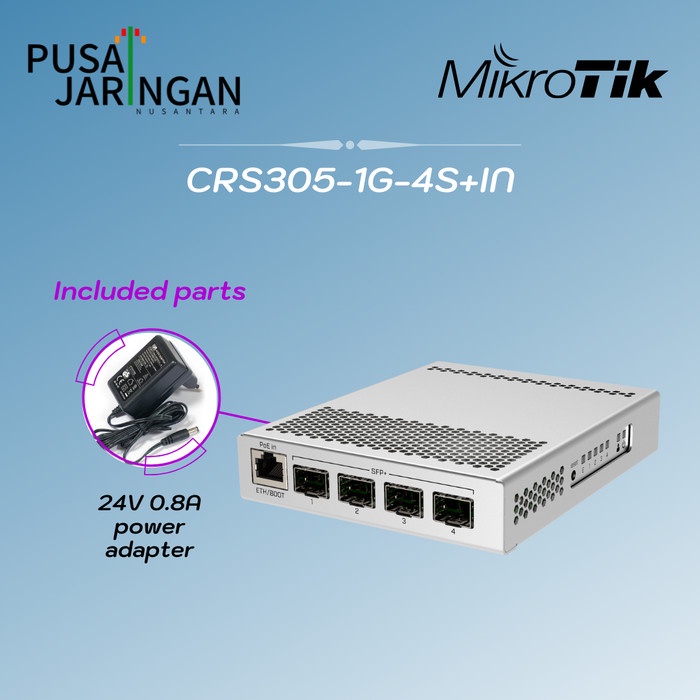 Jual Mikrotik Crs305-1G-4S+In Cloud Router Switch 1 Gigabit + 4 Sfp+ ...