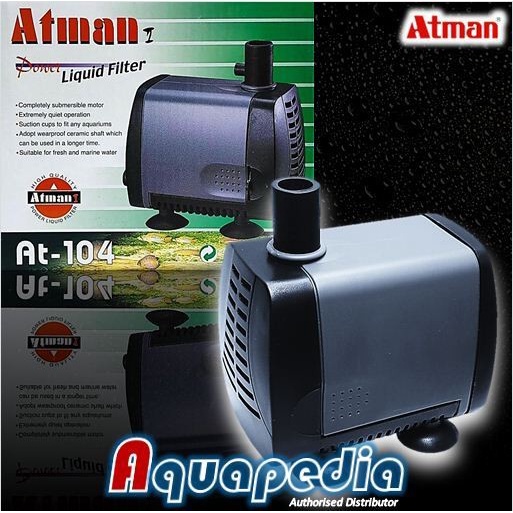 Jual ATMAN AT104 POMPA CELUP AQUARIUM KOLAM SUBMERSIBLE WATER PUMP ...