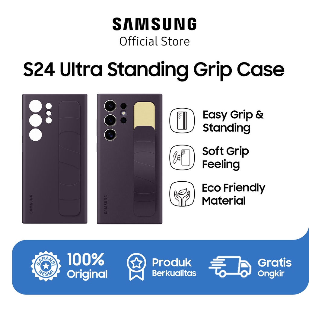 Jual Samsung Galaxy S24 Ultra Standing Grip Case Dark Violet Shopee Indonesia 6729