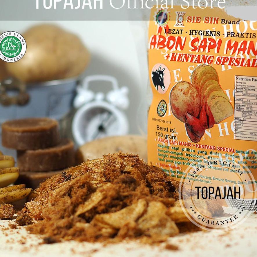 Jual Abon Sapi Spesial Kentang Manis Pedas Sie Sin Gr Halal