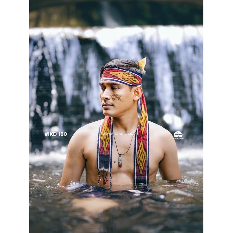 Jual Update Ikat Kepala Tenun Etnik Dayak Kalimantan Awan Ethnic Craft