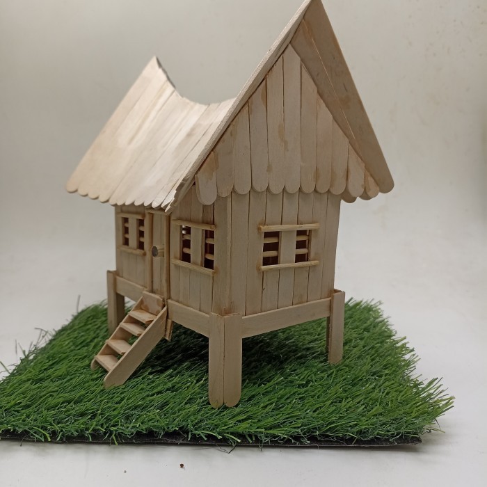 Jual Miniatur Rumah Adat Sumatra Barat Padang Stik es Krim Shopee