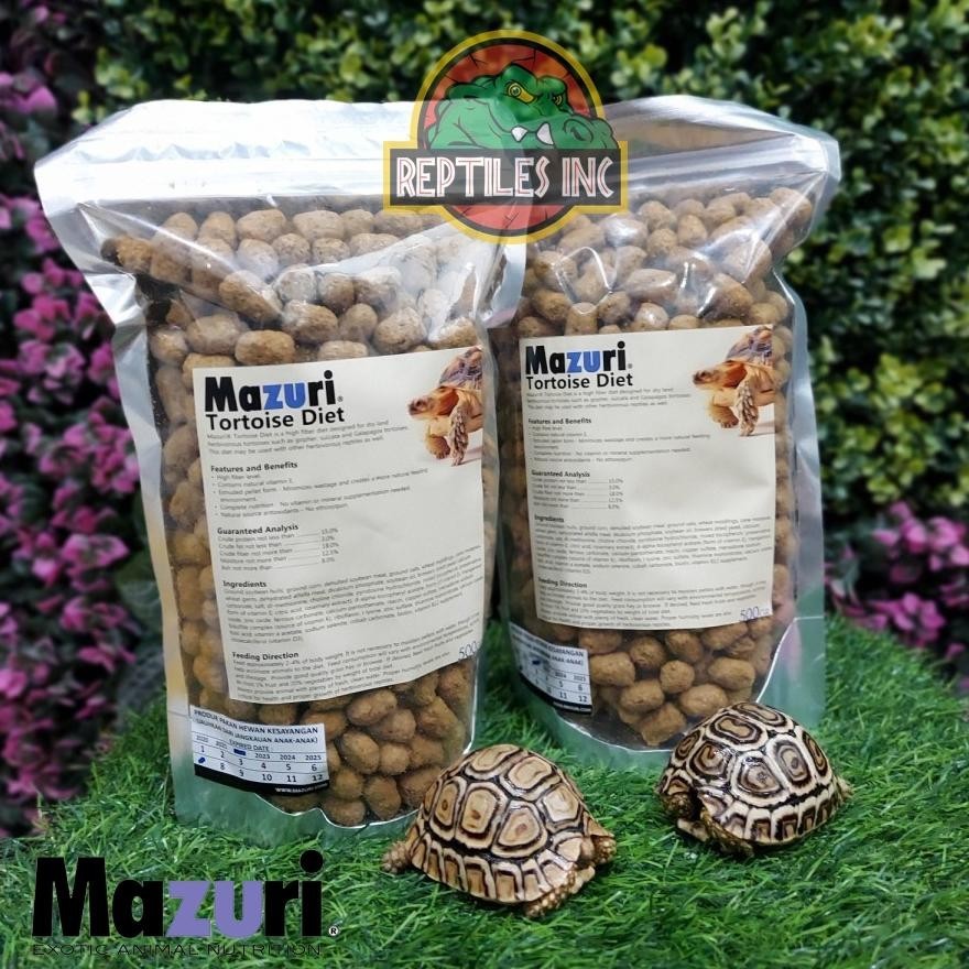 Jual Bisa Cod Mazuri Tortoise Diet 500Gram / Pelet Makanan Torto Kura ...