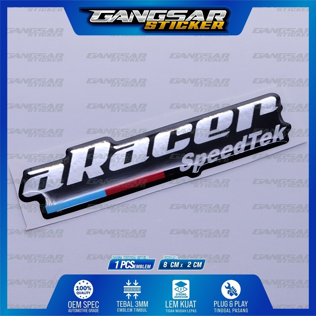 Jual emblem aracer / sticker logo aracer / emblem timbul aracer ...