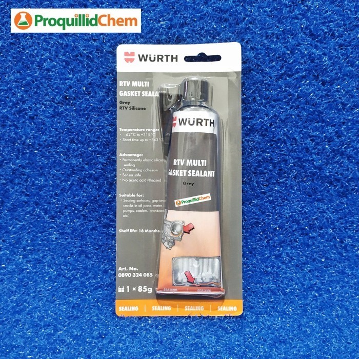 Jual WURTH LEM PAKING SEAL HIGH TEMP GREY RTV SILICONE MULTI GASKET