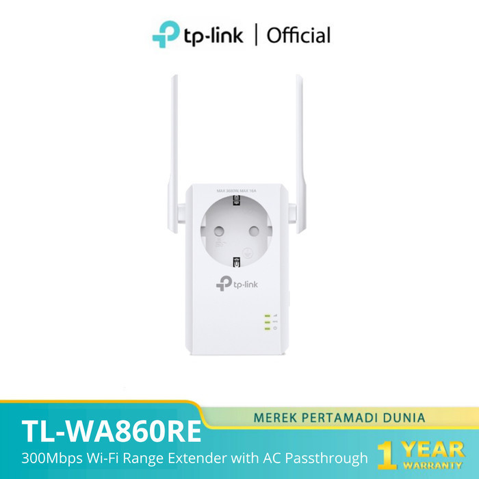 Jual TP-LINK TL-WA860RE 300Mbps WiFi Range Extender with AC Passthrough ...