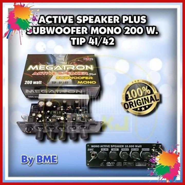 Jual kit speaker aktive megatron subwoofer mono kit speaker aktif