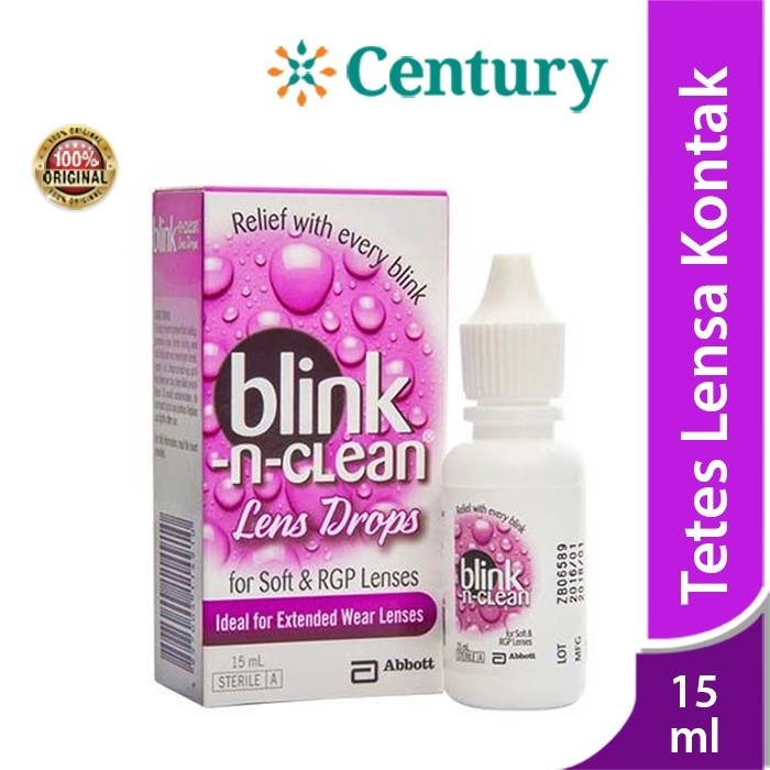 Jual Blink N-Clean Lens Drops 15 ML/Tetes Mata Soflen/Mata Iritasi ...