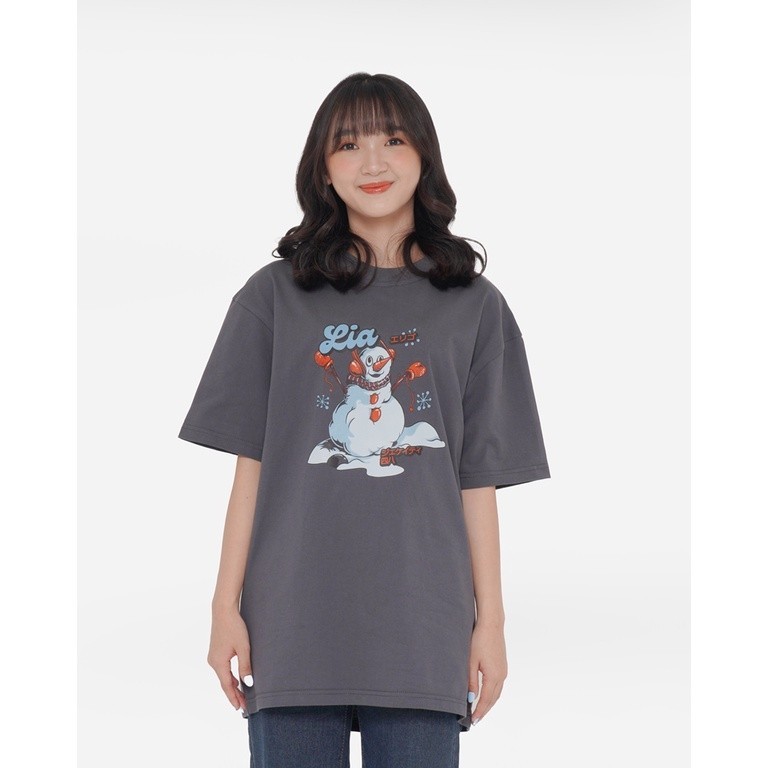 Jual Erigo T-Shirt Oversize | JKT48 Lia Grey | Shopee Indonesia