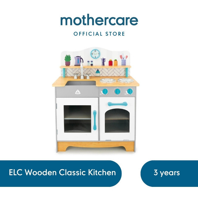 Jual ELC Wooden Classic Kitchen - Mainan Dapur Masak Masakan Kayu Anak | Shopee Indonesia