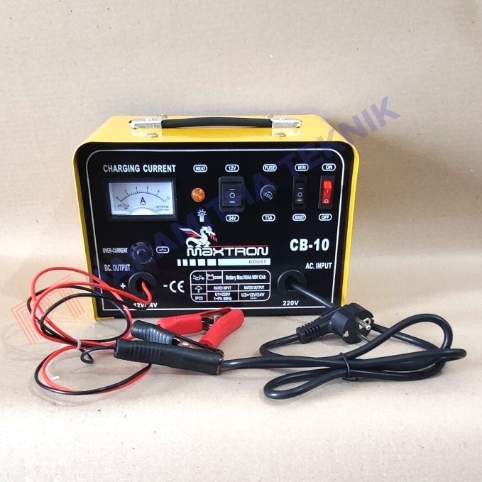 Jual BATTERY CHARGER / CAS AKI / CASAN BATERAI ACCU CB-10 MAXTRON ...