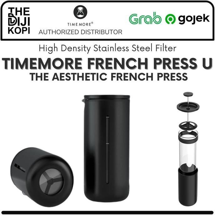 Jual French Press Timemore Small U Coffee Plunger 450Ml Aesthetic
