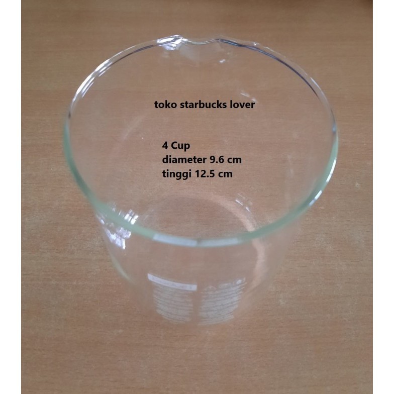 Jual Bodum Glass Replacement Spare Beaker 4 Cup Original Shopee Indonesia