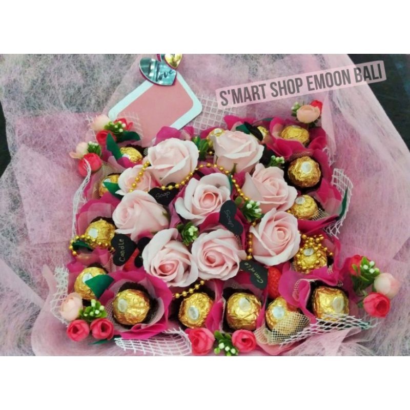 Jual Ferrero Rocher Rose Flowers Coklat Box Large/ Jumbo Premium Coklat ...