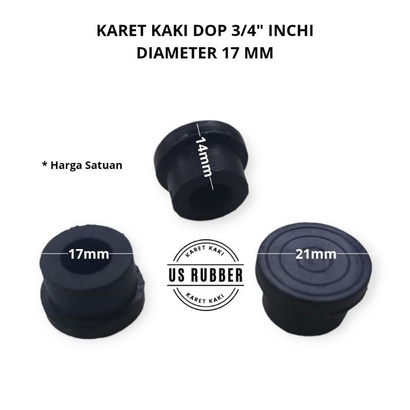 Jual Karet Kaki Dop Inchi Diameter Mm Tutup Kaki Meja Kursi Rak