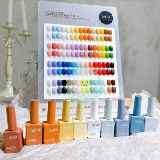 Jual SANSU NAIL POLISH / KUTEK SANSU POLISH SET 15ML 60 WARNA Shopee