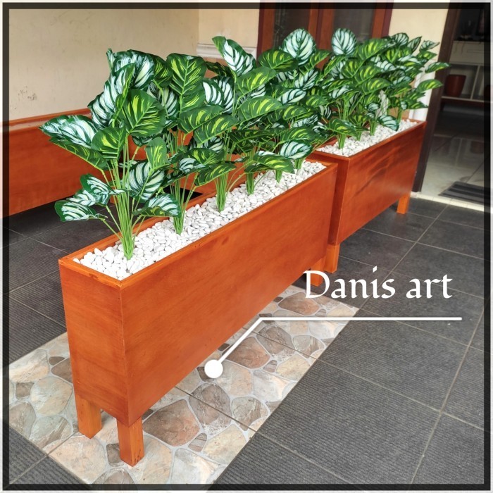 Jual Planter box kayu/ Box tanaman/Kotak tanaman hias/ Partisi ruangan ...