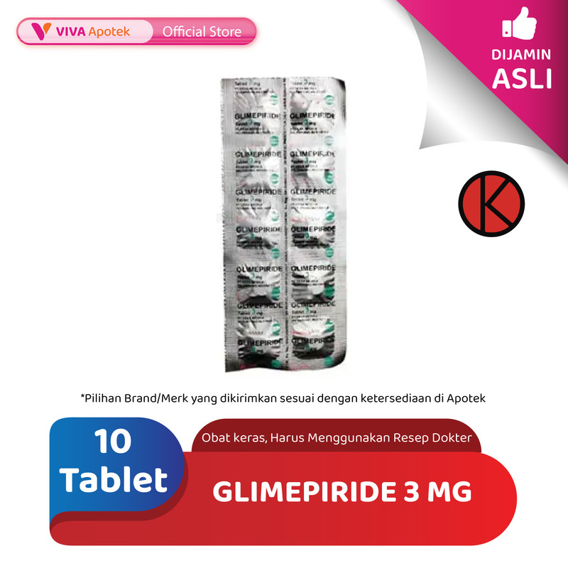 Jual Glimepiride Mg Anti Diabetes Kadar Glukosa Darah Tablet Shopee Indonesia