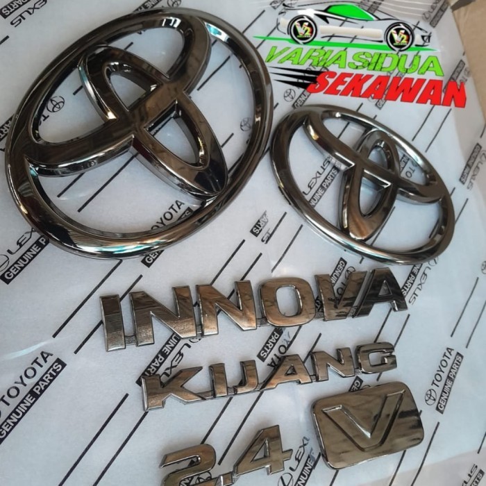 Jual LOGO INNOVA BLACK CHROME SATU SET | Shopee Indonesia