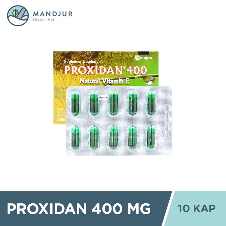 Jual Proxidan 400 Mg 10 Kapsul - Suplementasi Vitamin E | Shopee Indonesia
