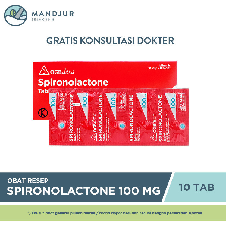 Jual Spironolactone 100 mg 10 Tablet | Shopee Indonesia