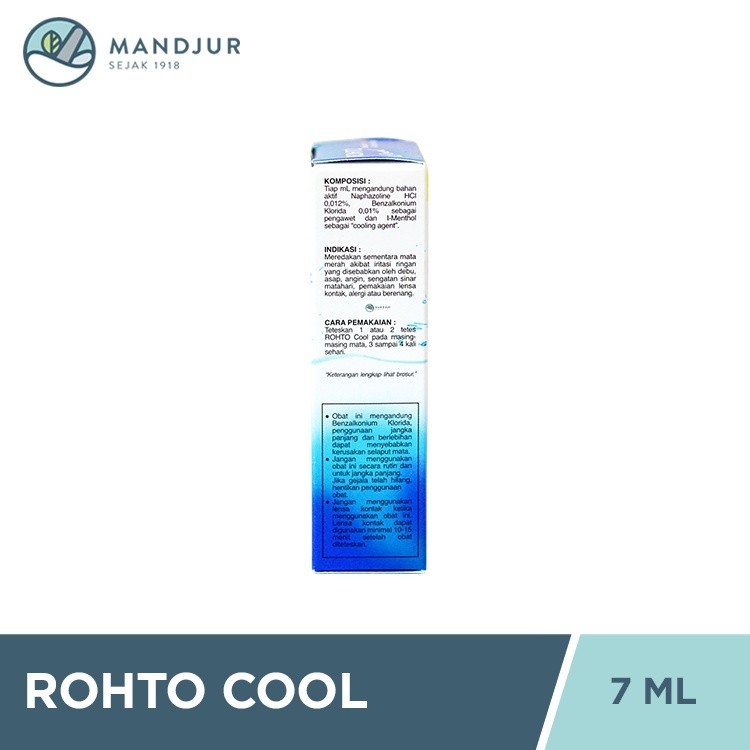 Jual ROHTO COOL TETES MATA 1 BOTOL @ 7 ML | Shopee Indonesia