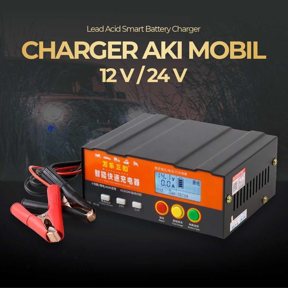 Jual Wanlesanhe Charger Aki Mobil Lead Acid Smart Battery Charger