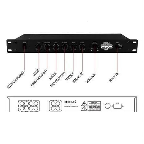 Jual BOX TONE CONTROL PARAMETRIC PARAMETRIK C50 C 50 C-50 BELL BGR ASLI ...