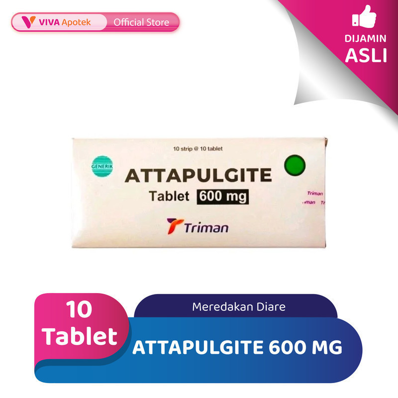 Jual Attapulgite 600 mg / Diare (10 Tablet) | Shopee Indonesia