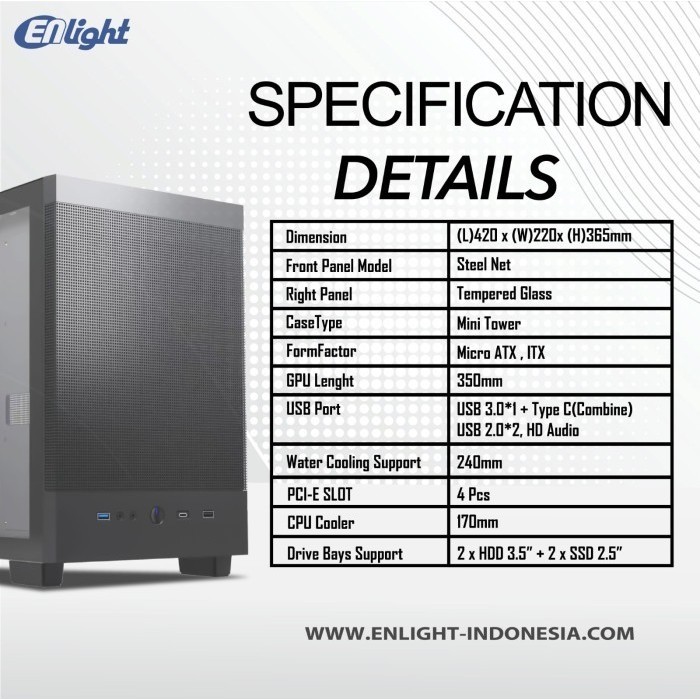 Jual Enlight Gaming Pc A1 Intel Core I5 14600K 32Gb 1Tb Rtx 3060 12Gb ...