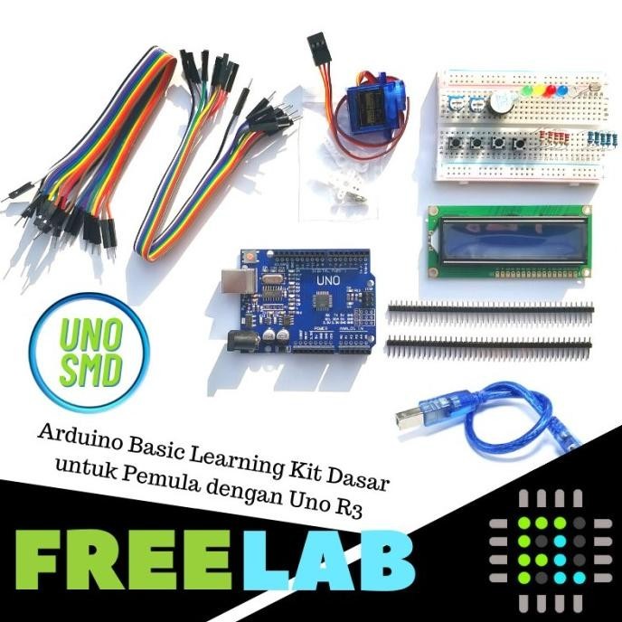 Jual Paket Belajar Arduno Kit Dasar utk Pemula dgn Uno R3 SMD ...