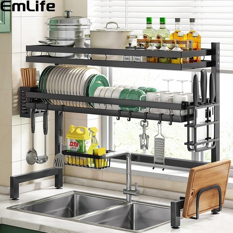 Jual Rak Piring Wastafel Rak Dapur Stainless Rak Cuci Piring Anti Karat ...