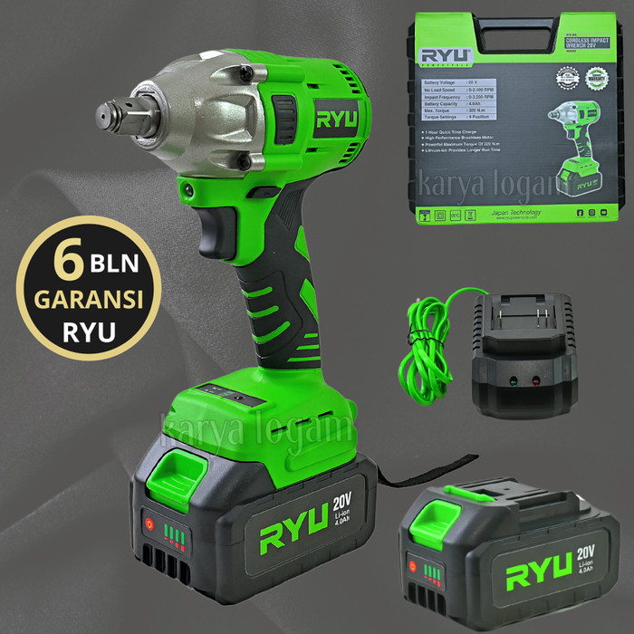 Jual Ryu Cordless Impact Wrench Rcw V Pembuka Baut Baterai Rcw V Nm Shopee Indonesia