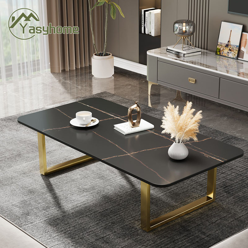 Jual ⭐Garansi 1 tahun &Batu Sinter⭐120*60cm persegi meja kopi/meja