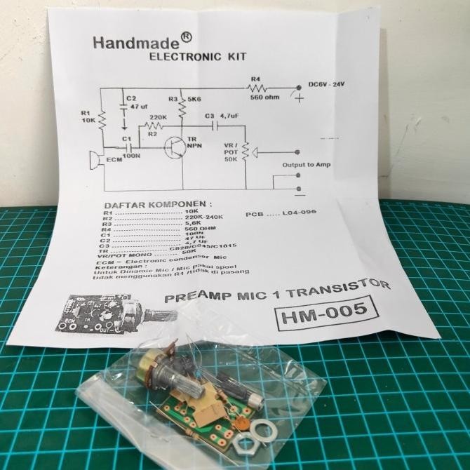 Jual kit pre amp mic condenser preamp mic microphone kit DIY Skiastore
