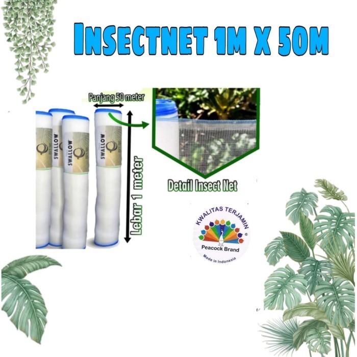 Jual Insectnet Putih (Jaring Serangga) Per Roll 1M X 50M | Shopee Indonesia
